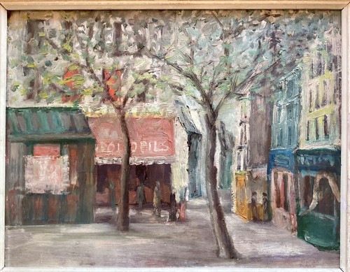 Huile sur panneau vue de - sur, panneau,