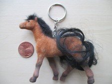 Porte-clé, cheval marron