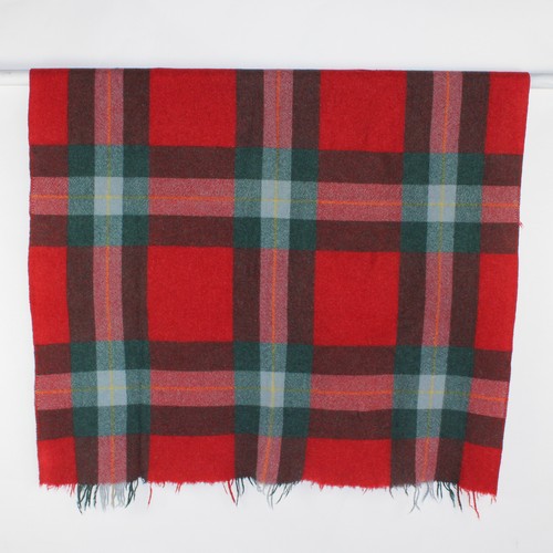 Plaid laine rouge - en, verte