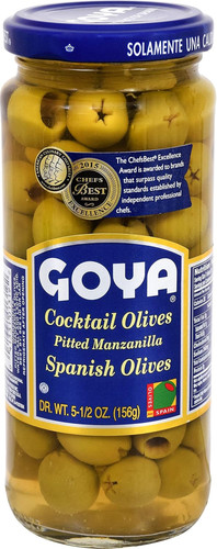 Cocktail pitted olives - cocktail,