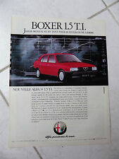 Publicité Alfa Romeo 33 1.5 TI Boxer advert presse coupure publicitaire
