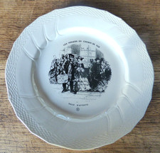 7 assiettes les voyages en chemin de fer BOCH LA LOUVIERE vente à l'unité