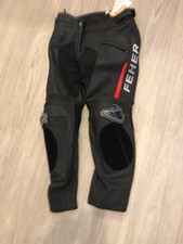 Pantalon de course de moto en cuir de vachette FJV, anti-chute, imperméable