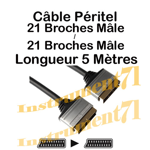 Câble péritel broches - 21,