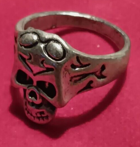 Bague tête mort biker - tête, de