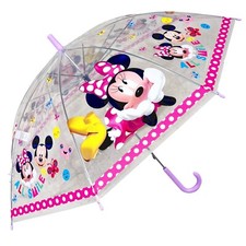 Minnie Mouse Sourit Parapluie Transparent Enfants Ombrelle Classique Parapluie