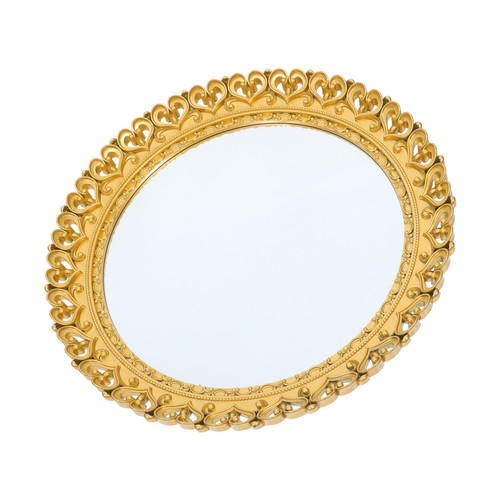Plateau miroir doré - ,
