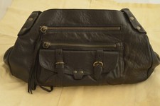 ABACO Paris -  Sac en cuir noir - vintage
