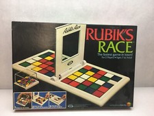VINTAGE Rubik’s Race BOARD GAME 1982 ORIGINAL Box ALL Pieces INCLUDED