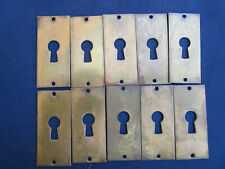 8 entrées de serrure laiton pour porte d'intérieur Ancien 2,5 x 5,5 cm