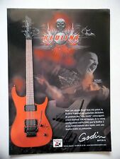 PUBLICITE-ADVERTISING :  Guitare GODIN Redline 3  02/2011 Stef English,Unexpect