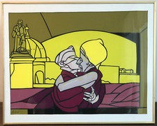 BAISER lithographie signée ADAMI moderne amour amoureux antique contemporain 1