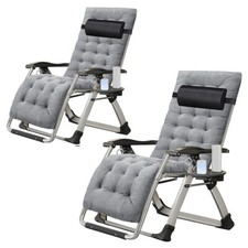 2x Chaise de jardin transat