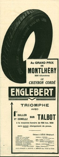 Publicité ancienne pneu
