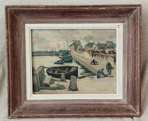 Ancien tableau peinture - peinture, huile