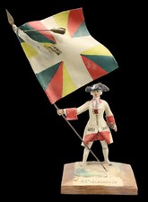 Porte-étendard 25ème LIMOUSIN Bernard VANOT 1950  / soldier  soldat