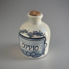 Pot pharmacie apothicaire OPPIO (Opium)  Italie Signé