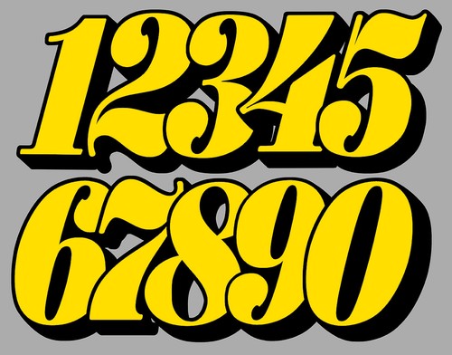 Sticker numero course - numero,