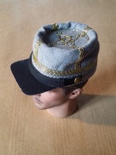 1/6 Battle Gear Toys Kepi CSA 505 B3 General Kepi Steel Grey Guerre de sécession