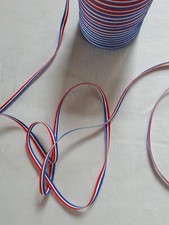 RUBAN TRICOLORE BLEU BLANC