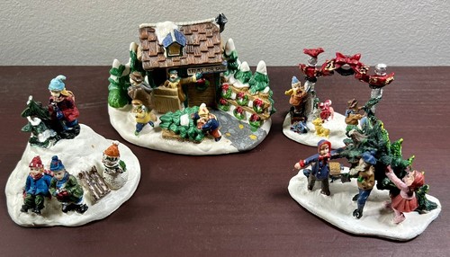 Christmas village figurines - christmas,