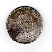 France écu ROYAL Louis XVI ECU Aux Branches d'OLIVIER 1784 PARIS ARGENT SILVER