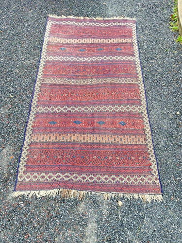 Ancien tapis kilim fait - ancien,