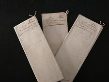 1787, lot de parchemins