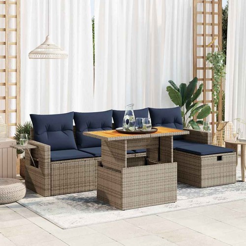 Salon jardin avec coussins - salon,