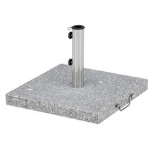 Pied de Parasol Moucheté Carré "Stathera" 50cm Gris