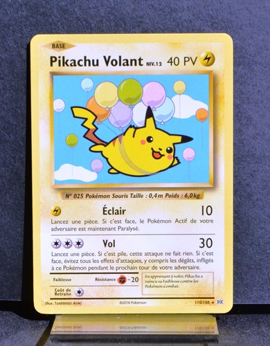 Carte pokémon 110 - carte, pikachu