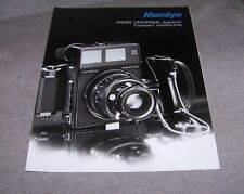 Dépliant publicitaire Mamiya Press Universal, 1979