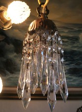 Vintage lily Brass bronze SWAG