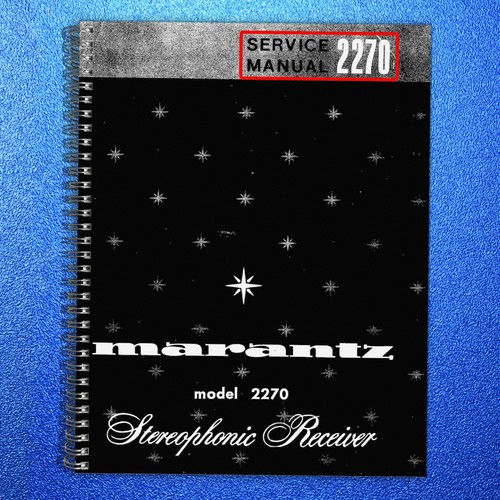 Marantz 2270 receiver - receiver, service