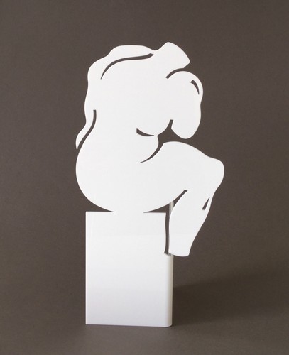 Sculpture penseur blanc - penseur,