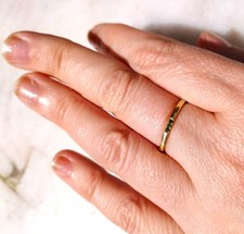 Bague jaune 375 3 - bague,