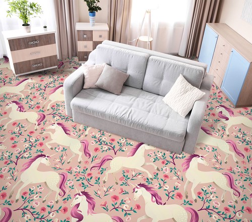 Rose licorne 7550na papier - 3d,