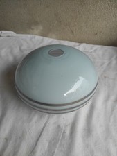 ancienne lampe suspension verre opaline lustre abat jour vintage Vert pale