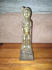 1 chenet en bronze Chaman Par Anton PRINNER ( 1902-1983 )