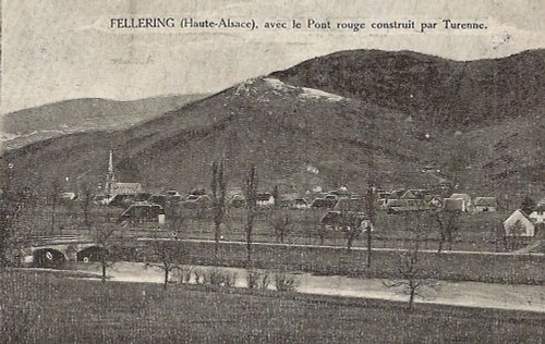 Cpa fellering avec pont - fellering, le