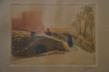 Gravure orientaliste Henri