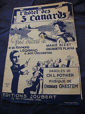 "Partition L'hôtel des 3