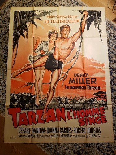 Affiche litho 1959 - 1959, tarzan