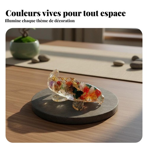 Figurine carpe koï cristal - koï,