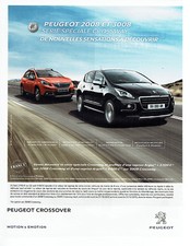 Publicité Advertising 098  2015  les Peugeot 2008 & 3008 crossway