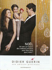 Publicité contemporaine bijou Didier Guérin 2013  issue de magazine