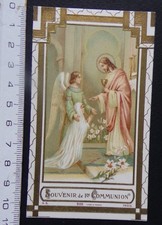 image pieuse religieuse Souvenir de première communion - G. S.  - 1939