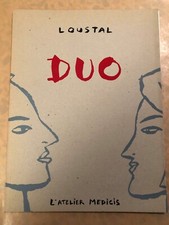 LOUSTAL: DUO - PORTFOLIO - 1994 - DESSIN + DÉDICACE - TBE -