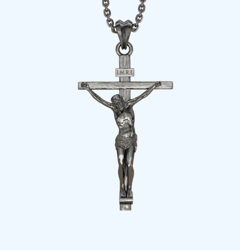 Collier crucifix jésus - jésus, en