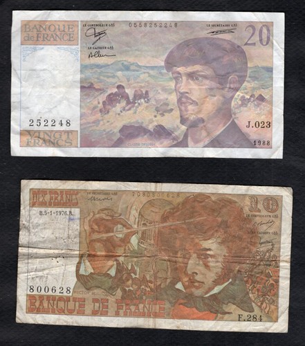 France lot billets 20 - ,